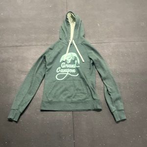 The North Face green hoodie, GRAND CANYON